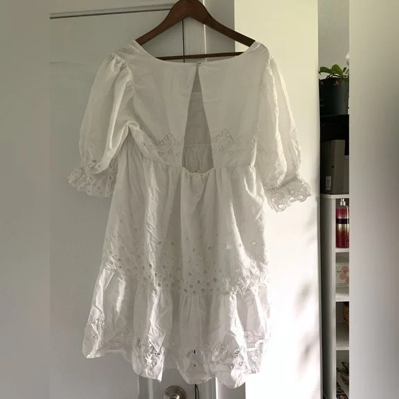 Anthropologie Audrina Eyelet Mini Dress - Picture 12 of 14